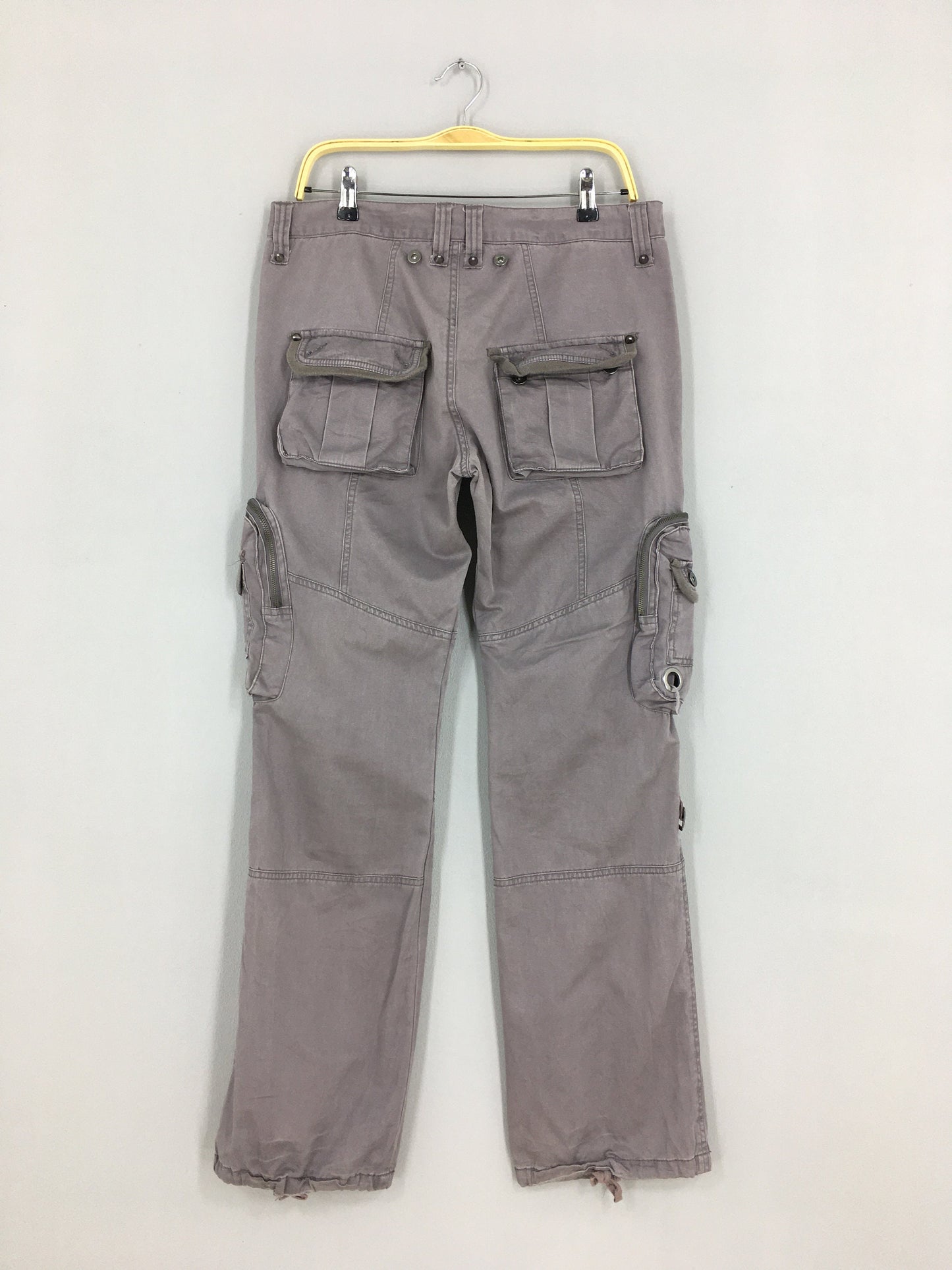 Japanese Glad News Cargo Pants Gray Size 34x31.5