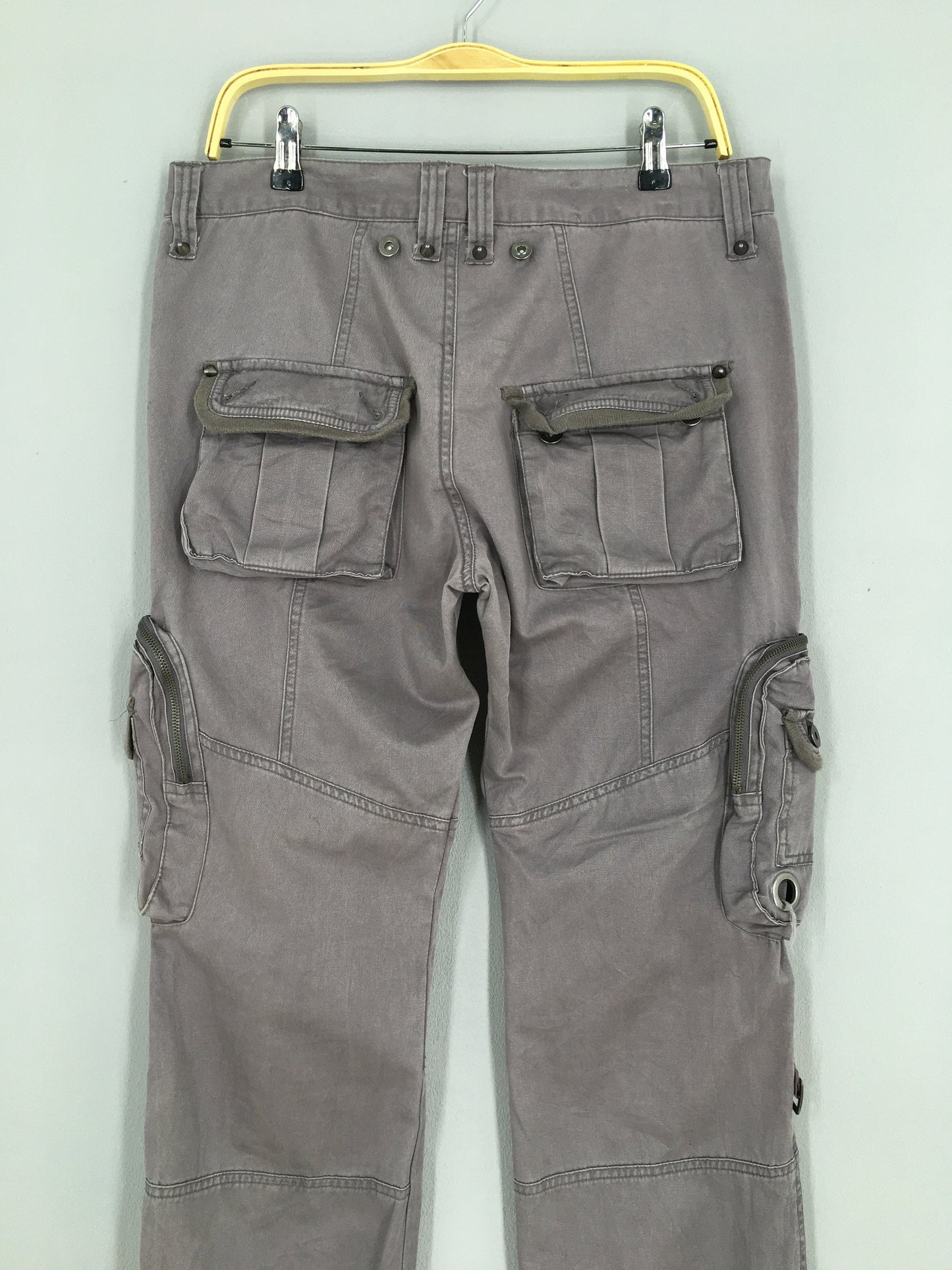 Japanese Glad News Cargo Pants Gray Size 34x31.5