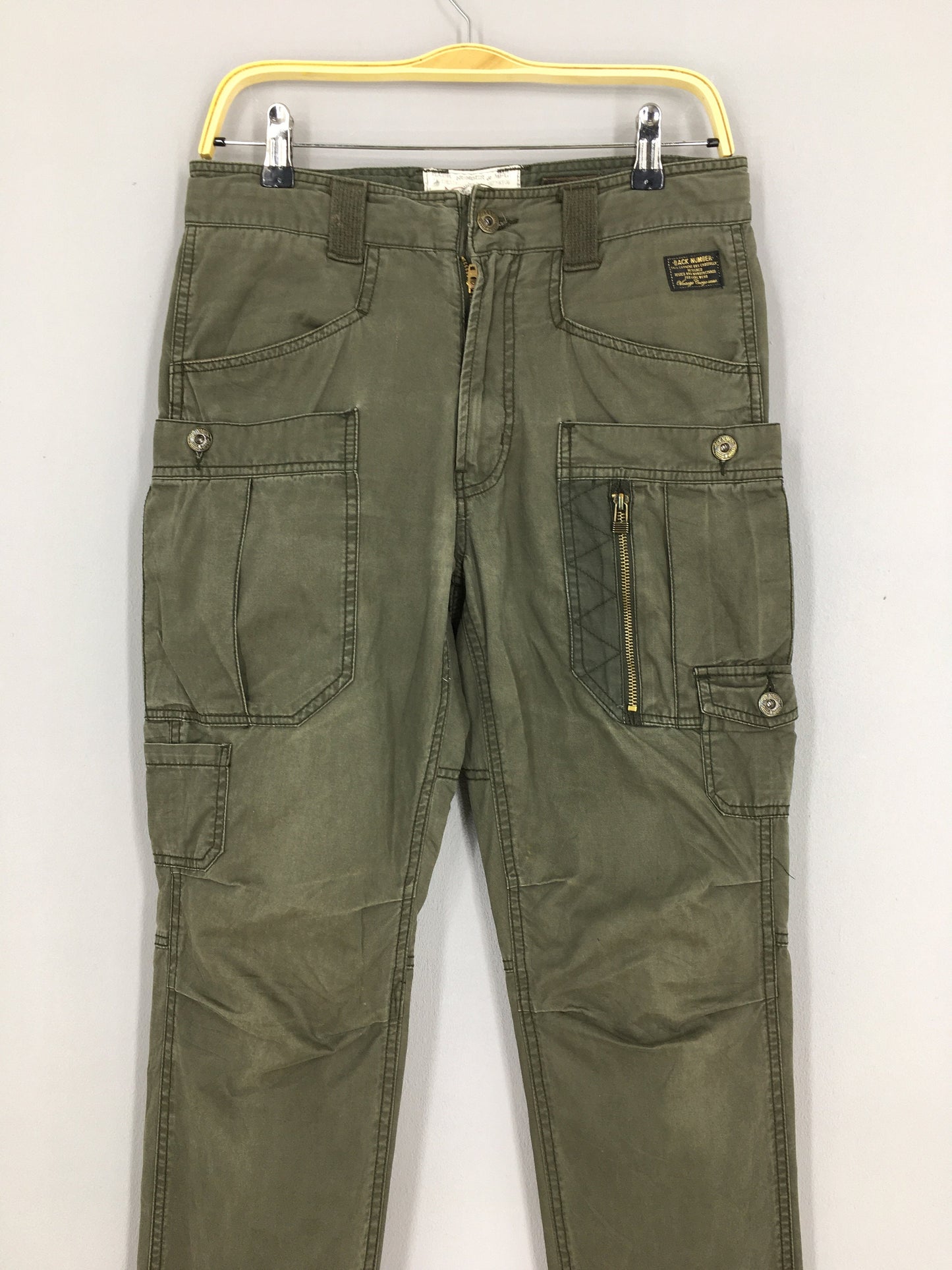 Japanese Back Number Slim Fit Cargo Pants Size 30x32