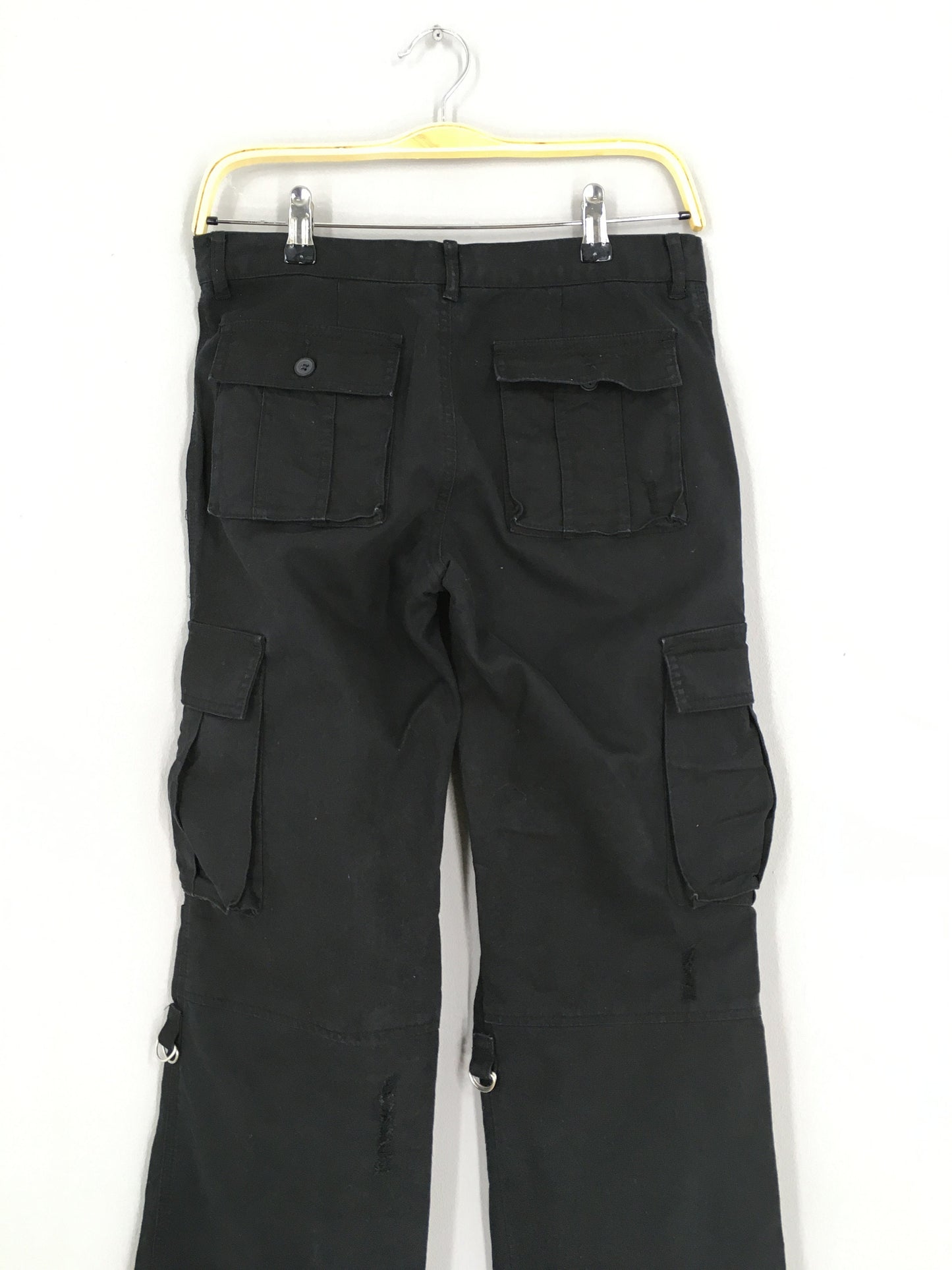 Vence Cargo Pants Black Straight Cut Size 30x29.5