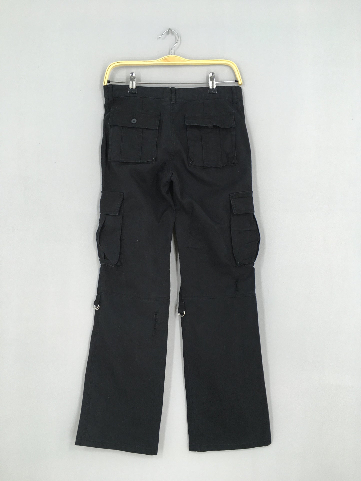 Vence Cargo Pants Black Straight Cut Size 30x29.5