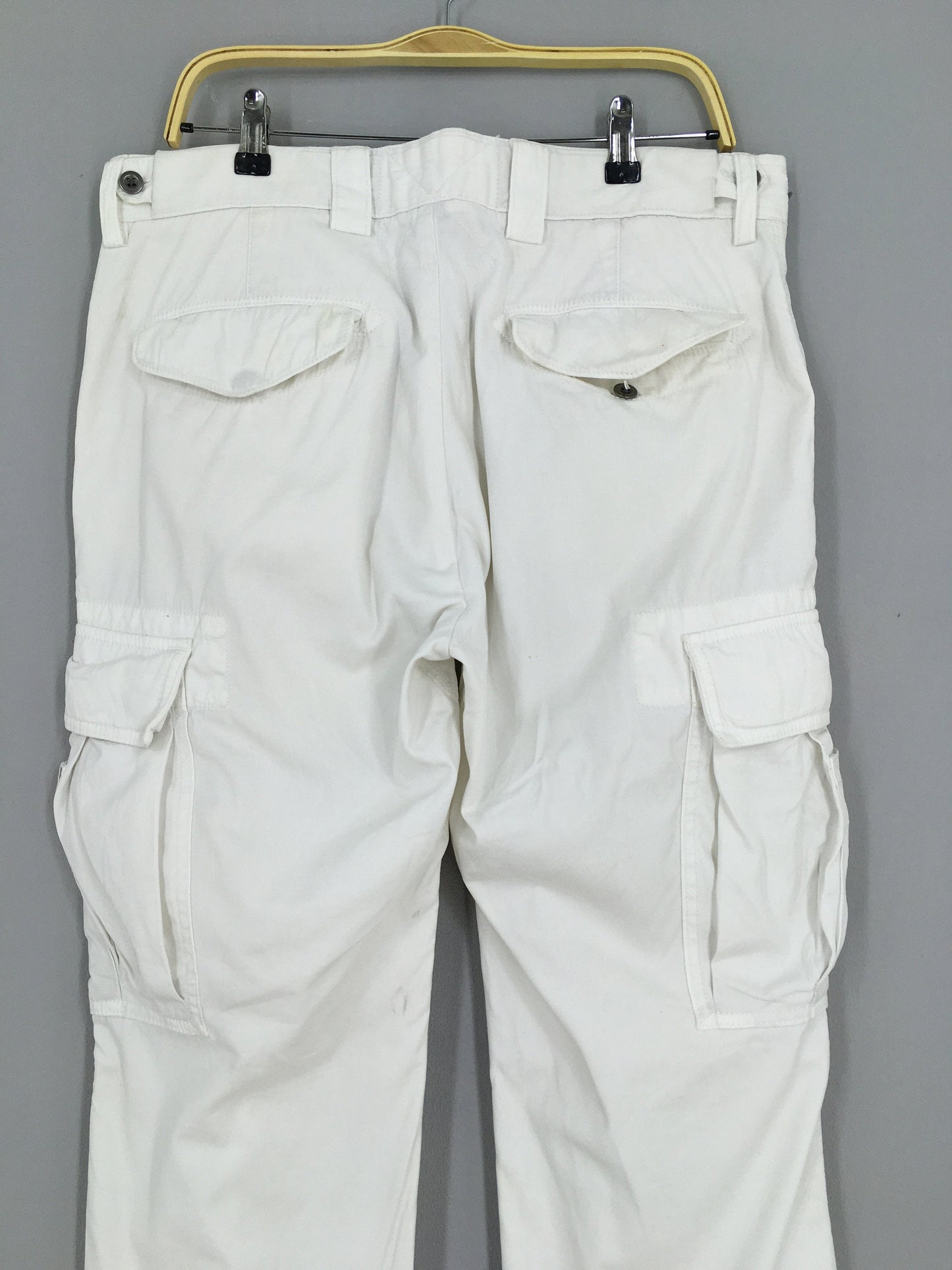 Polo Ralph Lauren Cargo White Pants Size 36x32.5