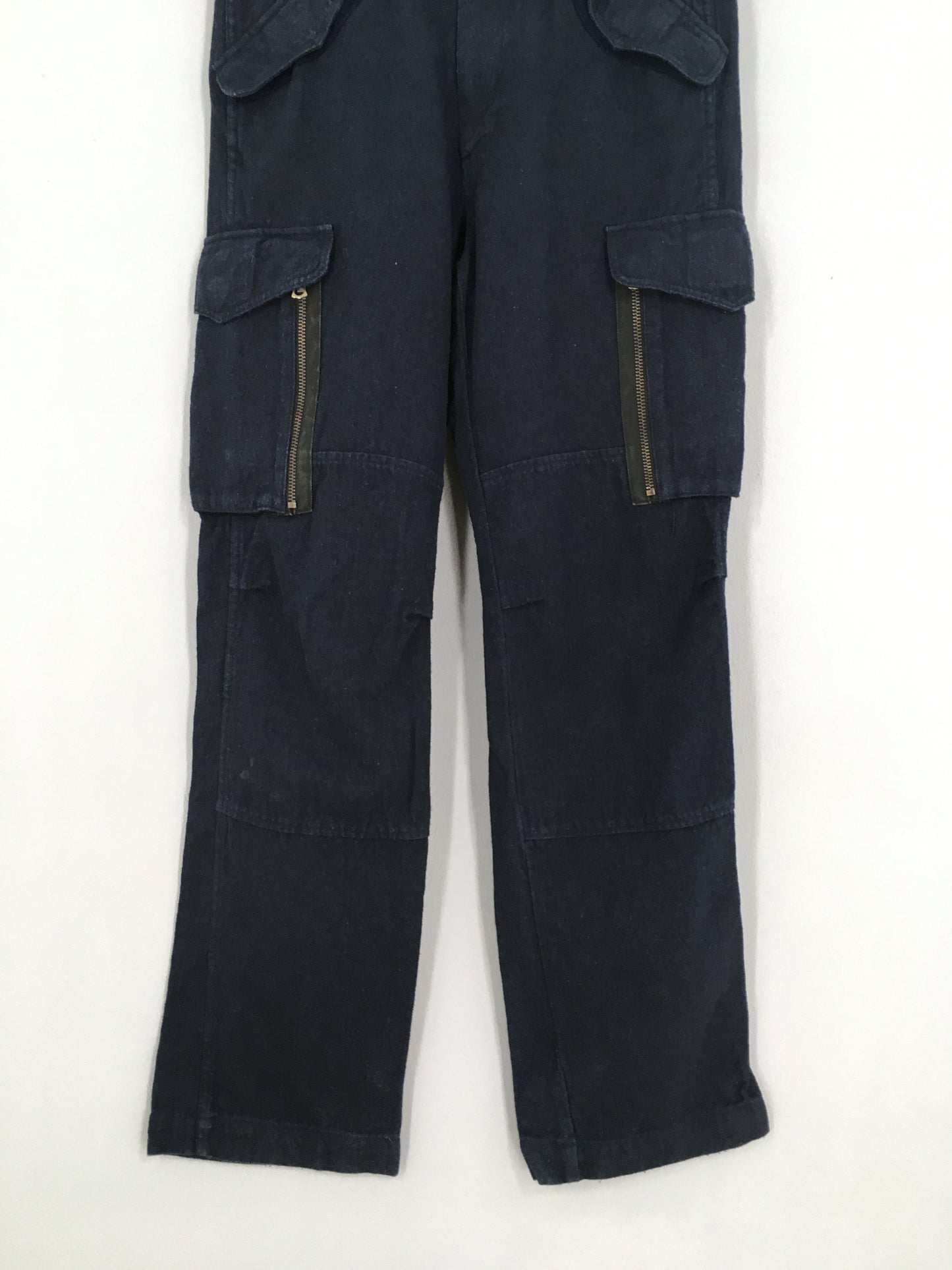 Japanese Navy Blue Cargo Pants Size 30x30.5