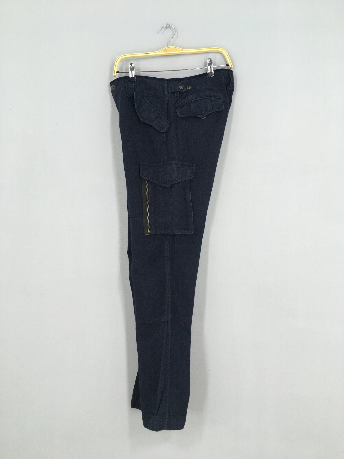 Japanese Navy Blue Cargo Pants Size 30x30.5