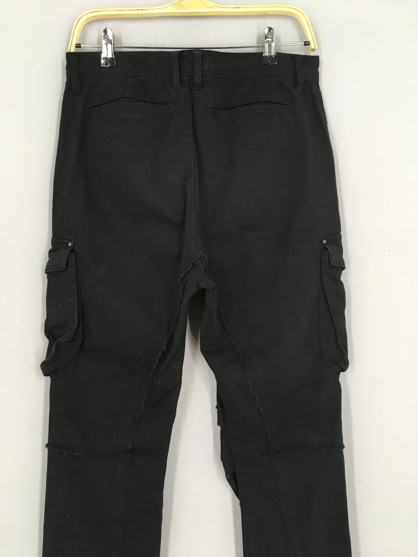 Japanese Brand Black Cargo Pants Size 30x29.5