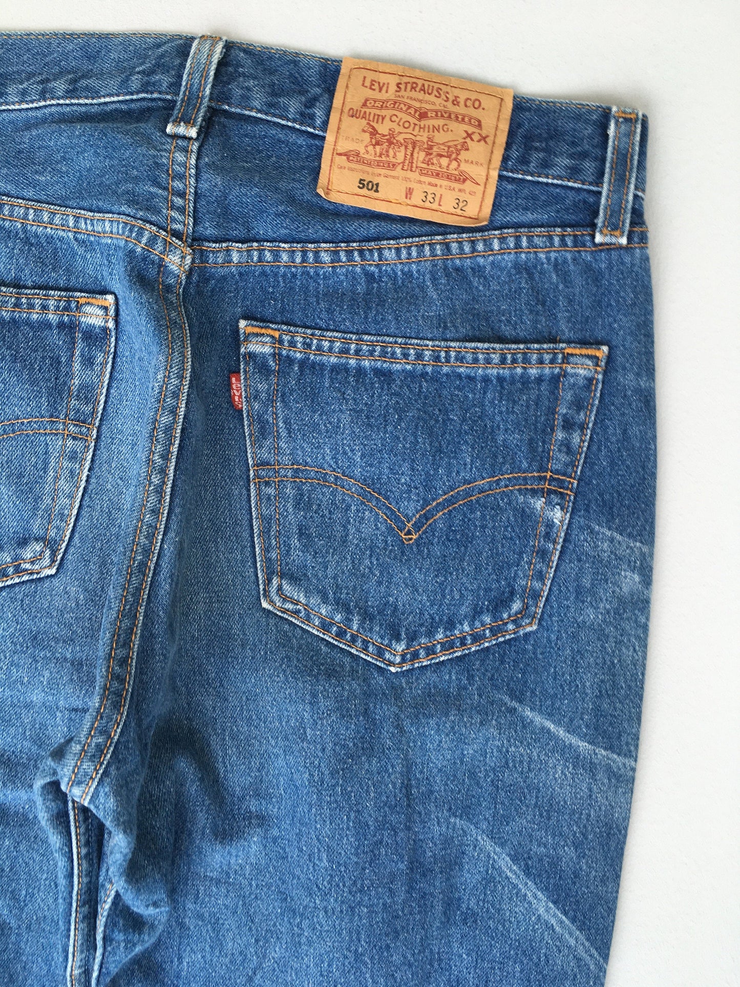 Size 30x30.5 Levi's 501 Indigo Blue Jeans