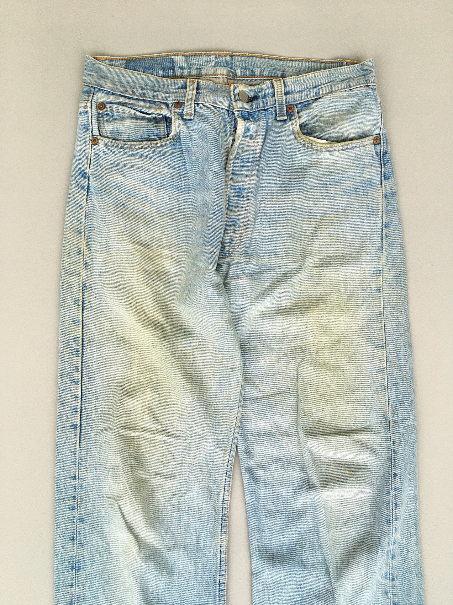 Levi's 501 Denim Jeans Light Washed Size 30x33.5