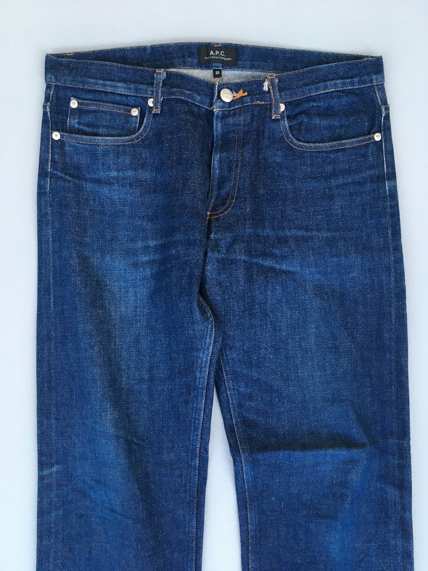 APC France Indigo Blue Selvedge Jeans Size 32x29