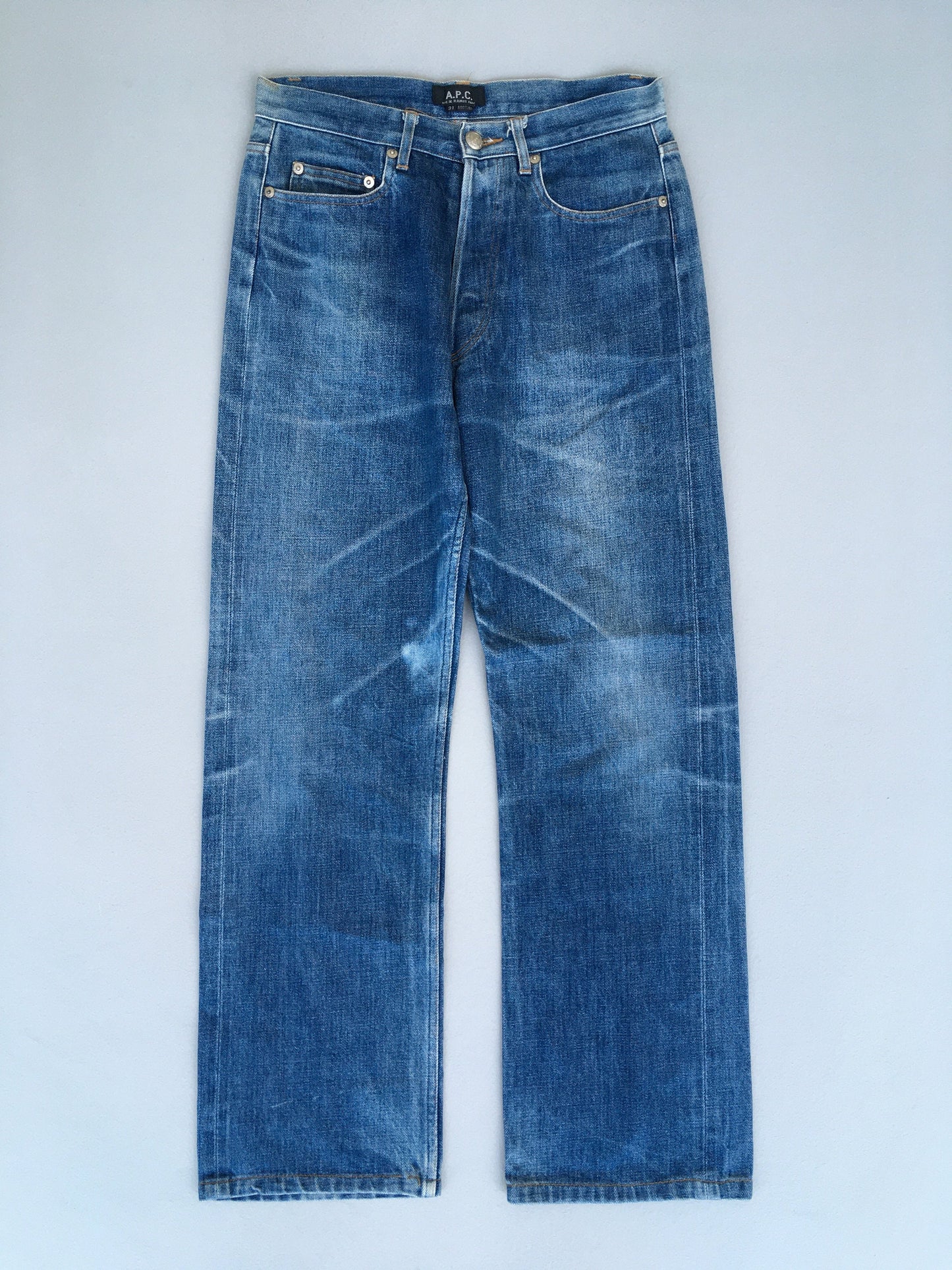 APC France Indigo Blue Selvedge Jeans Size 28x27.5