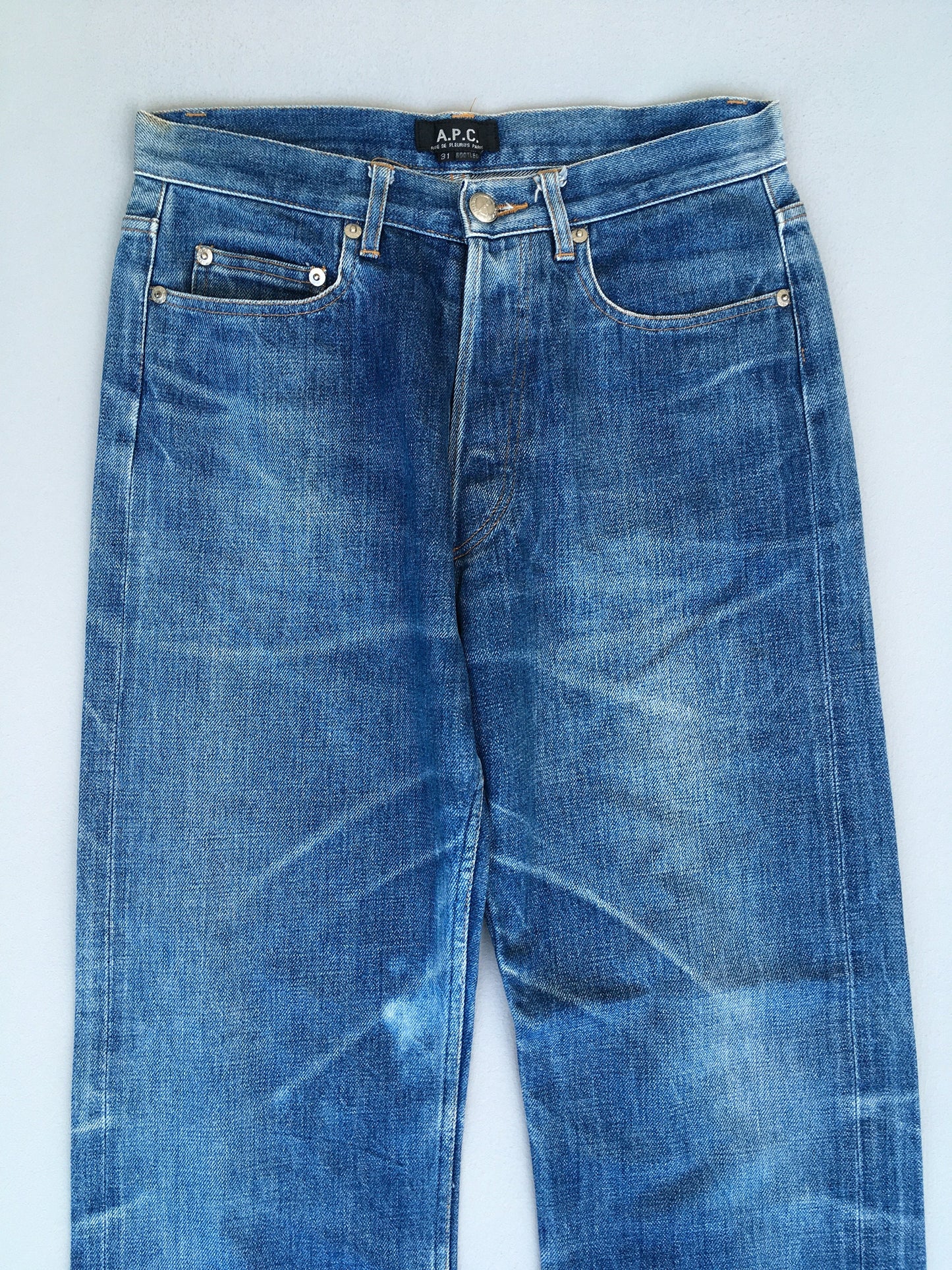 APC France Indigo Blue Selvedge Jeans Size 28x27.5