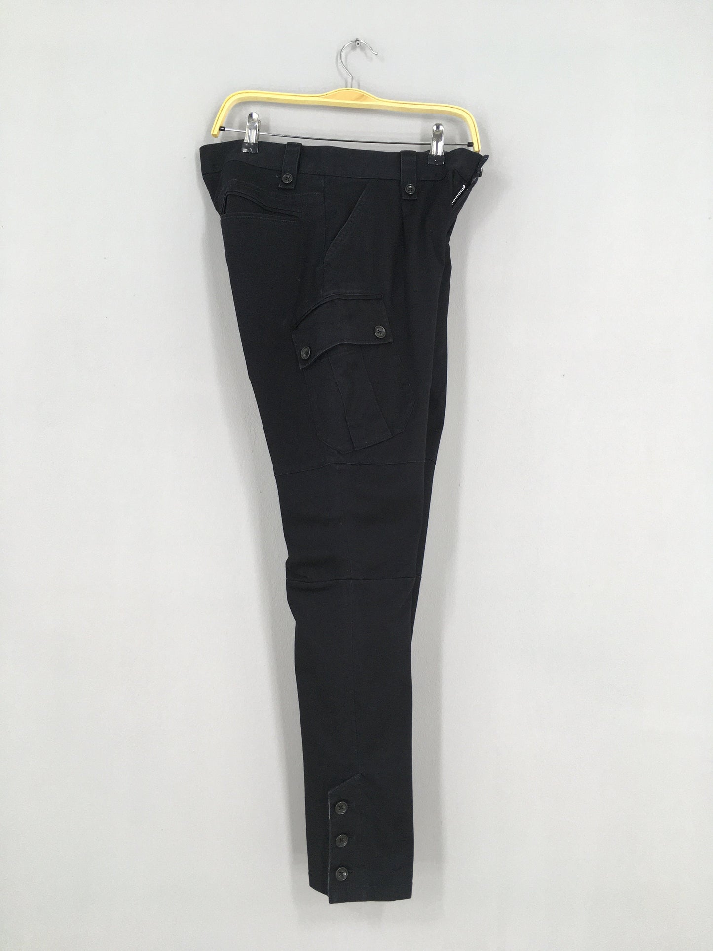 Comme Ca Men Black Cargo Pants Slim Fit Size 32x30.5