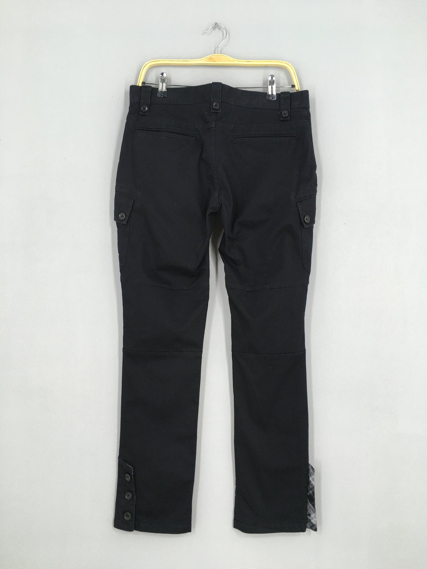 Comme Ca Men Black Cargo Pants Slim Fit Size 32x30.5