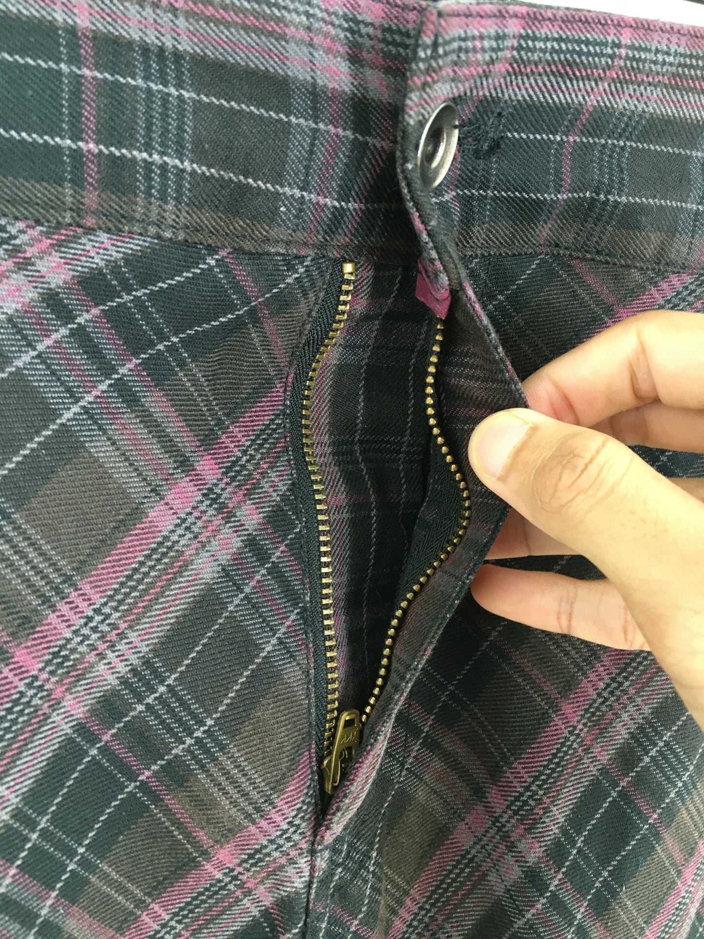 Japanese Cargo Pants Tartan Size 34x33