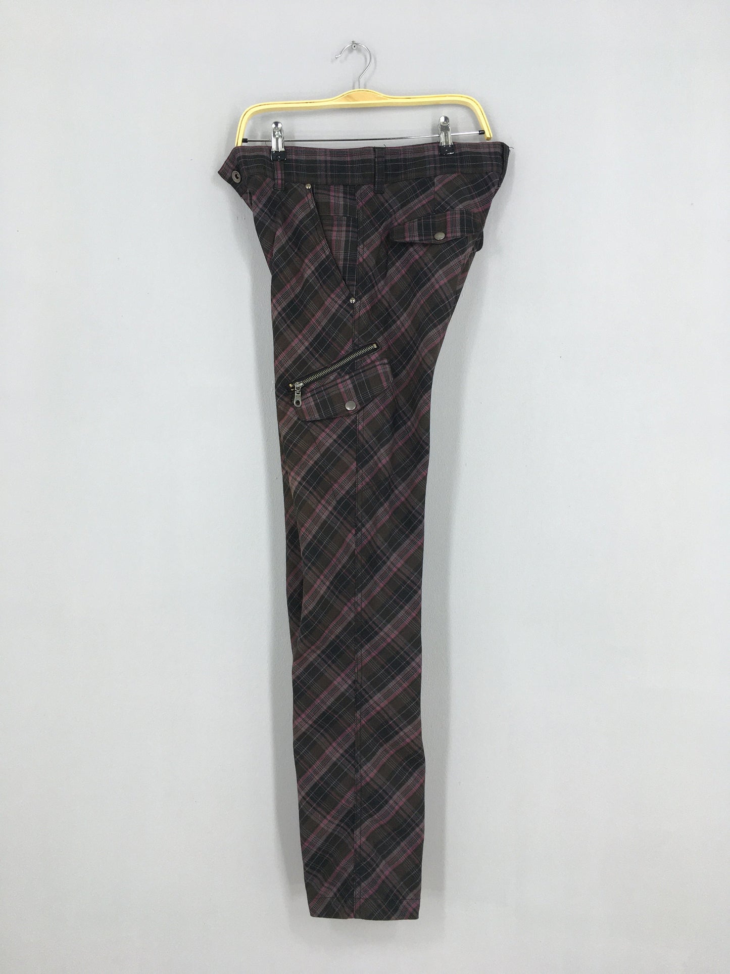 Japanese Cargo Pants Tartan Size 34x33