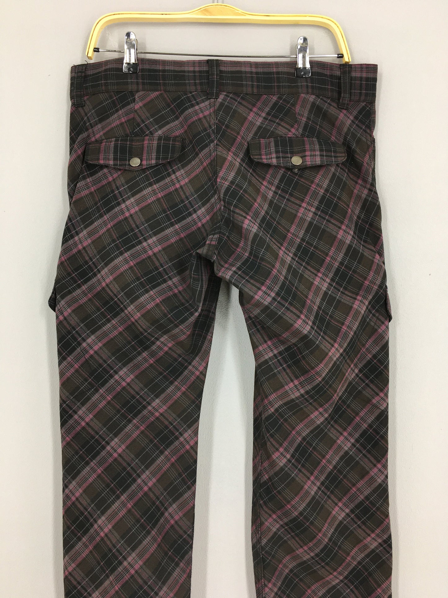 Japanese Cargo Pants Tartan Size 34x33