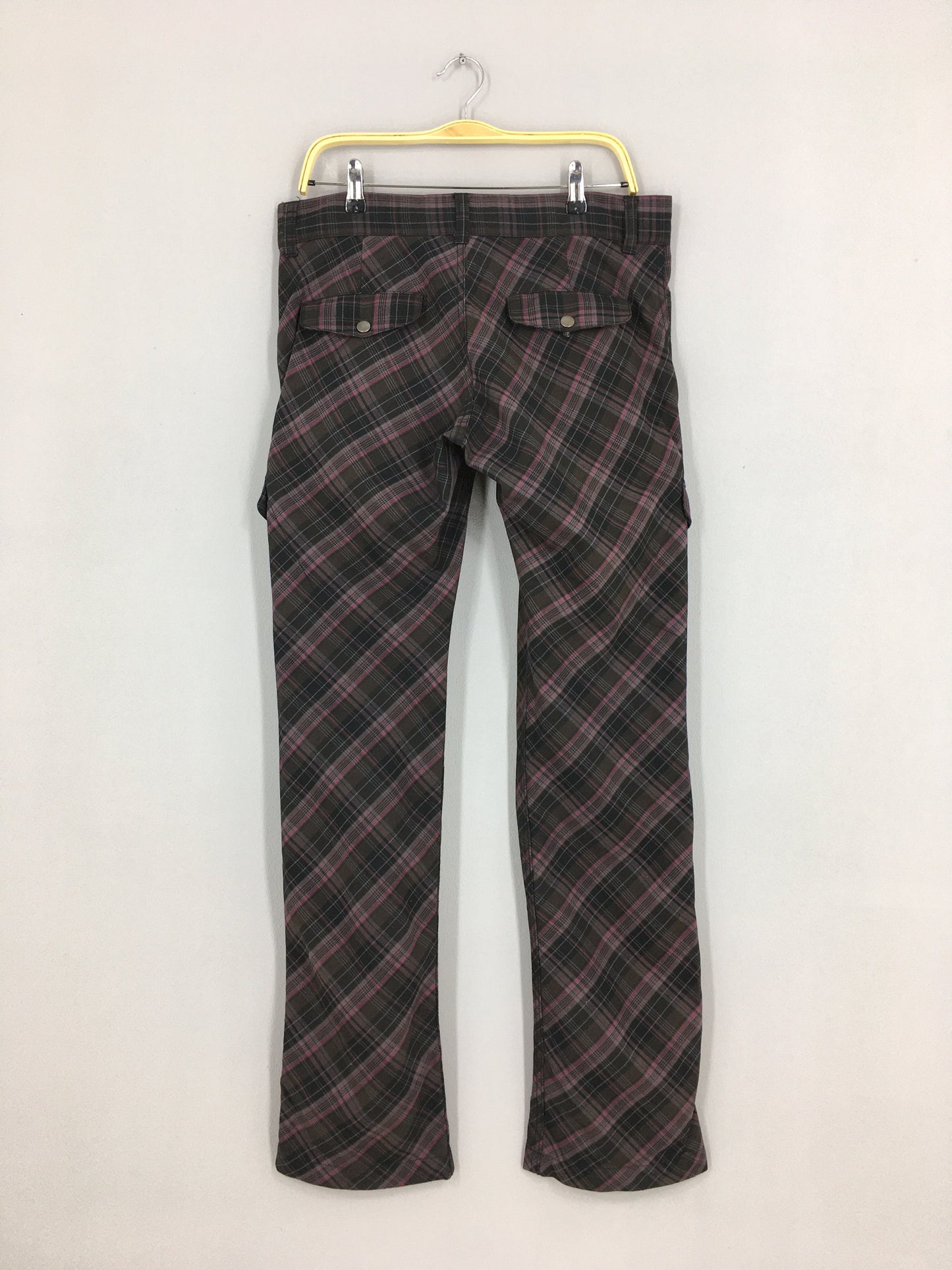 Japanese Cargo Pants Tartan Size 34x33