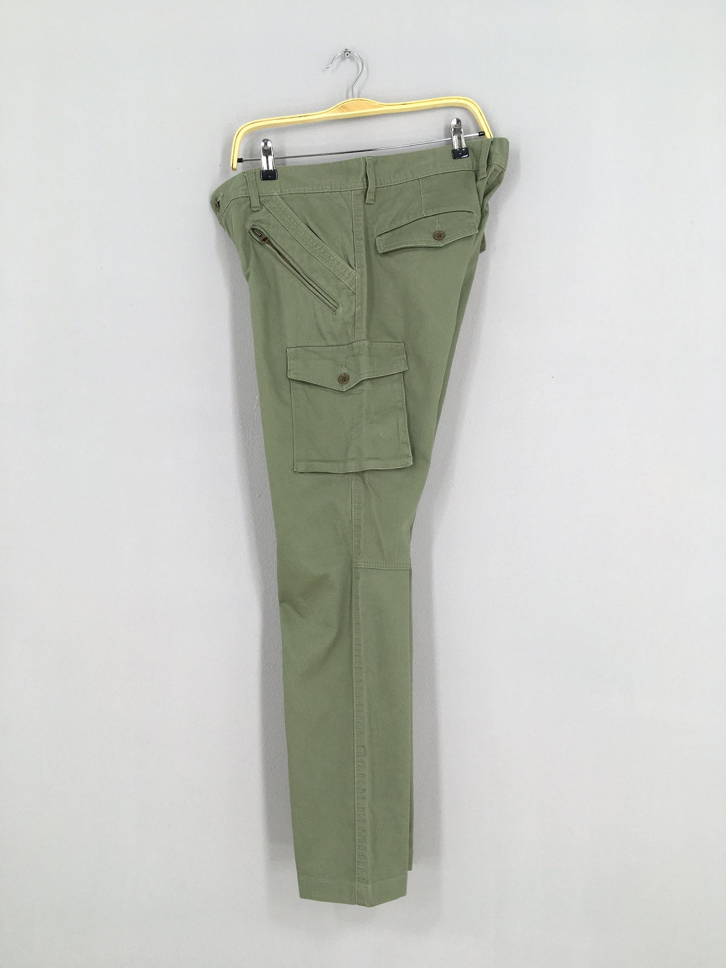 Nicole Japan Green Olive Cargo Pants Size 34x31