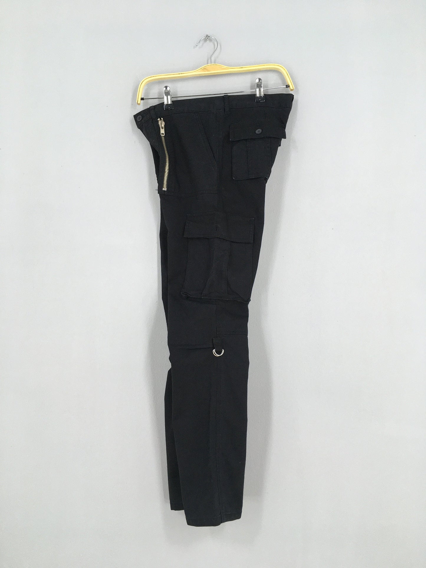 Vence Cargo Pants Black Straight Cut Size 30x29.5