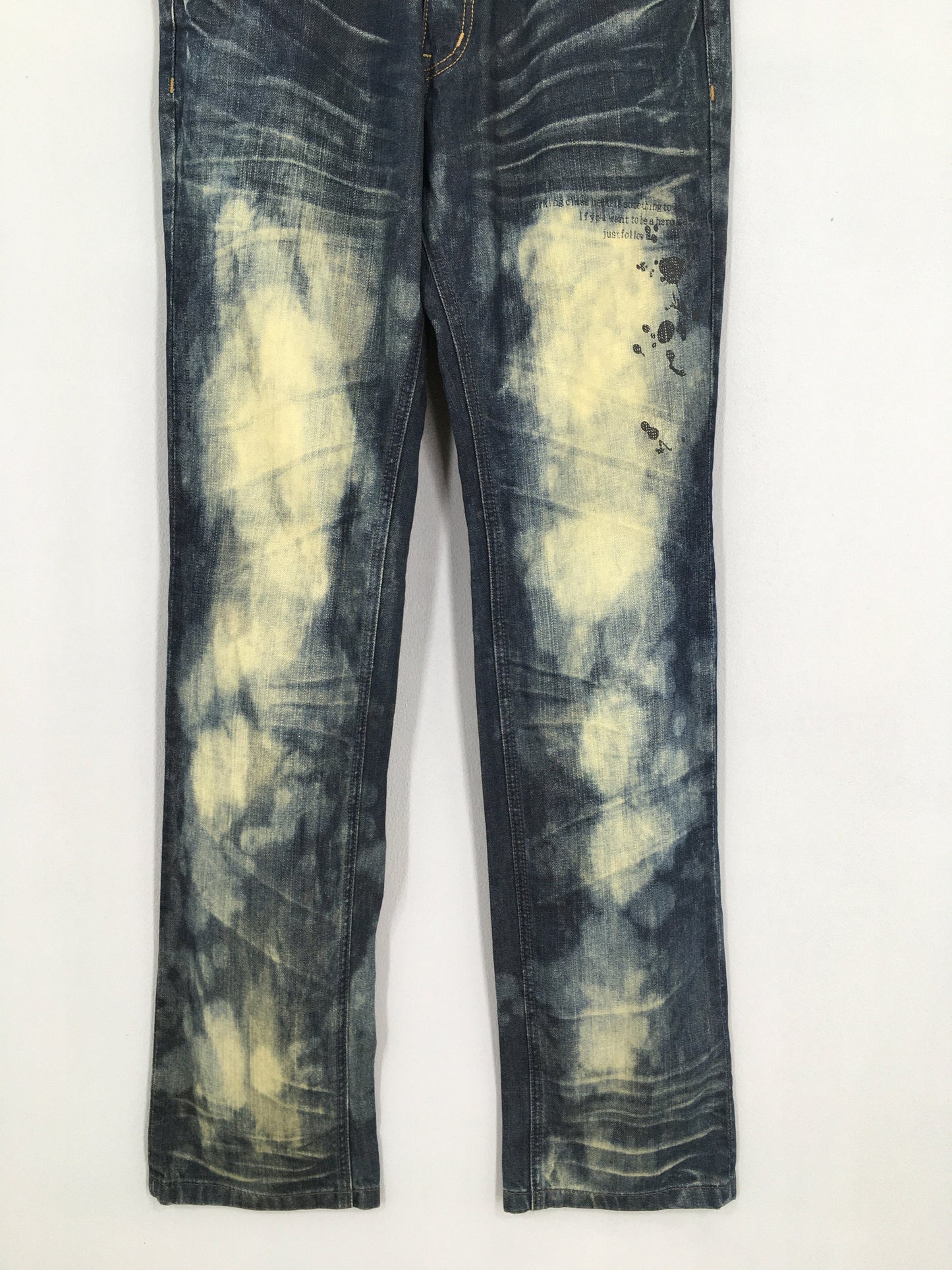 Semantic Design Japan Splatter Bleach Jeans Size 34x33