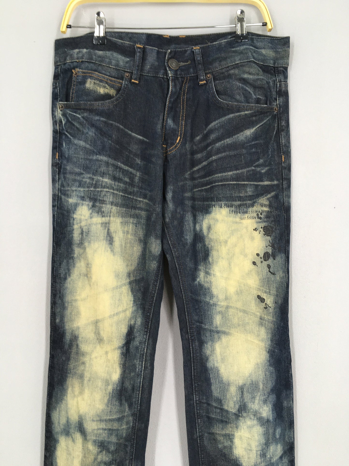 Semantic Design Japan Splatter Bleach Jeans Size 34x33