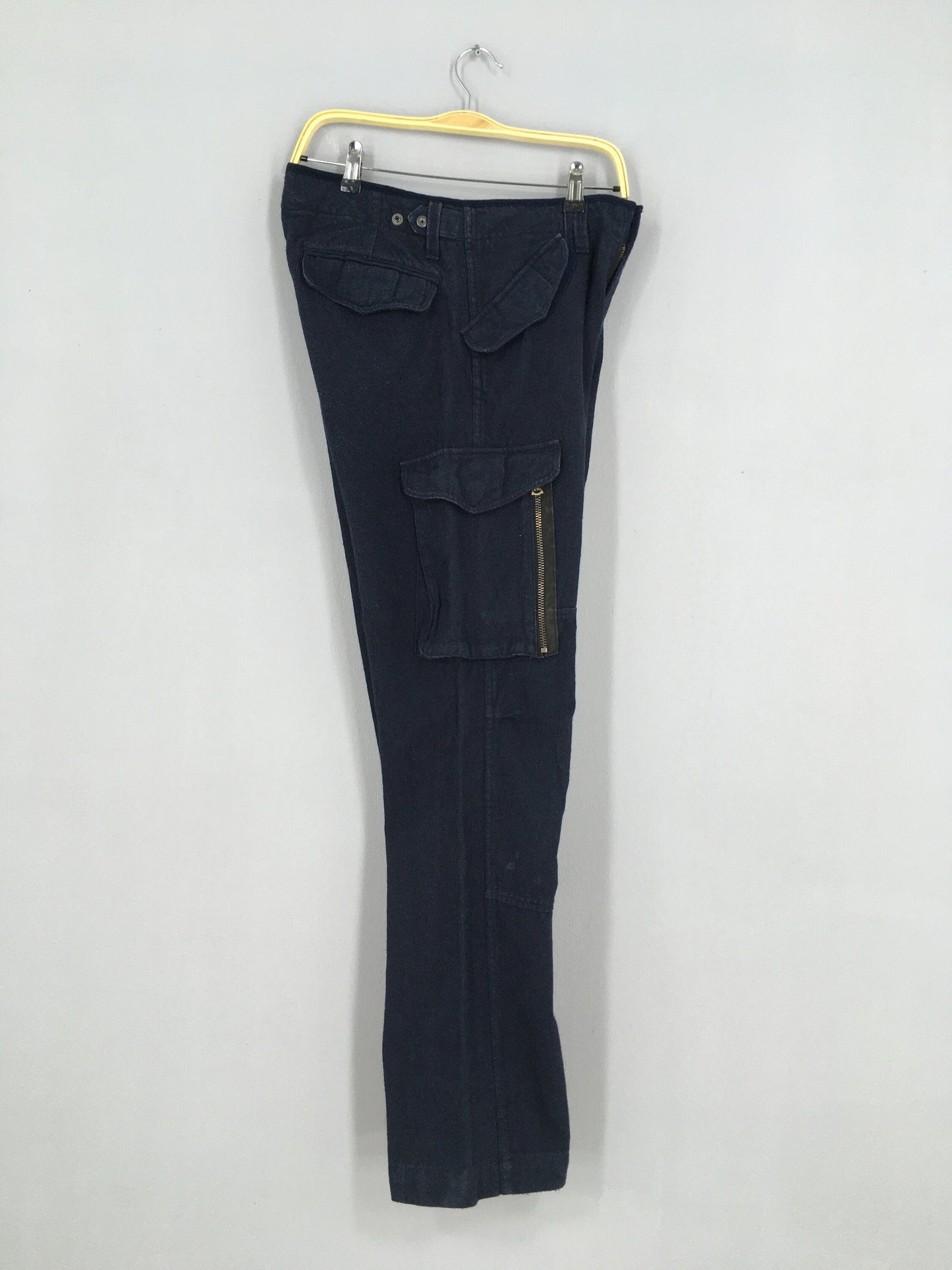 Japanese Navy Blue Cargo Pants Size 30x30.5