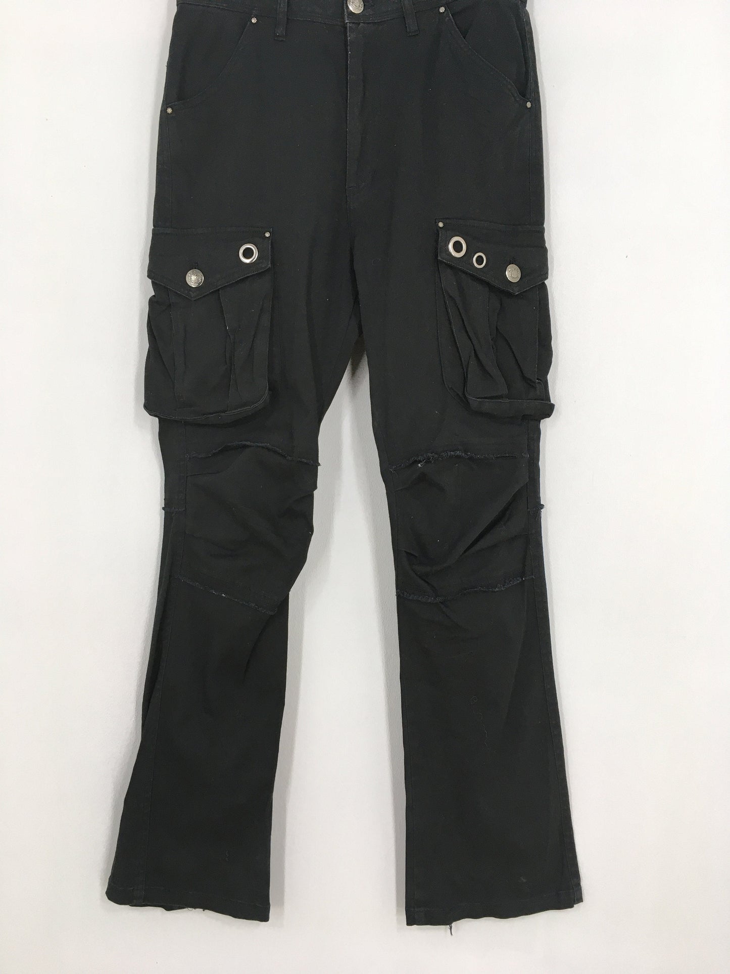 Japanese Brand Black Cargo Pants Size 30x29.5