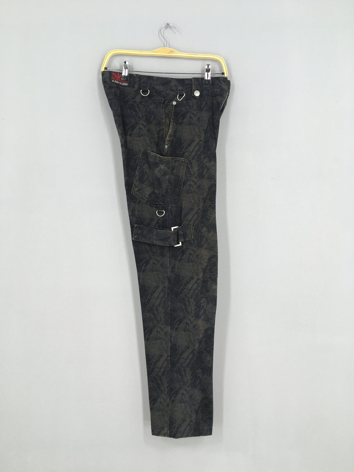 Slash Number Bondage Punk Pants Size 30x30