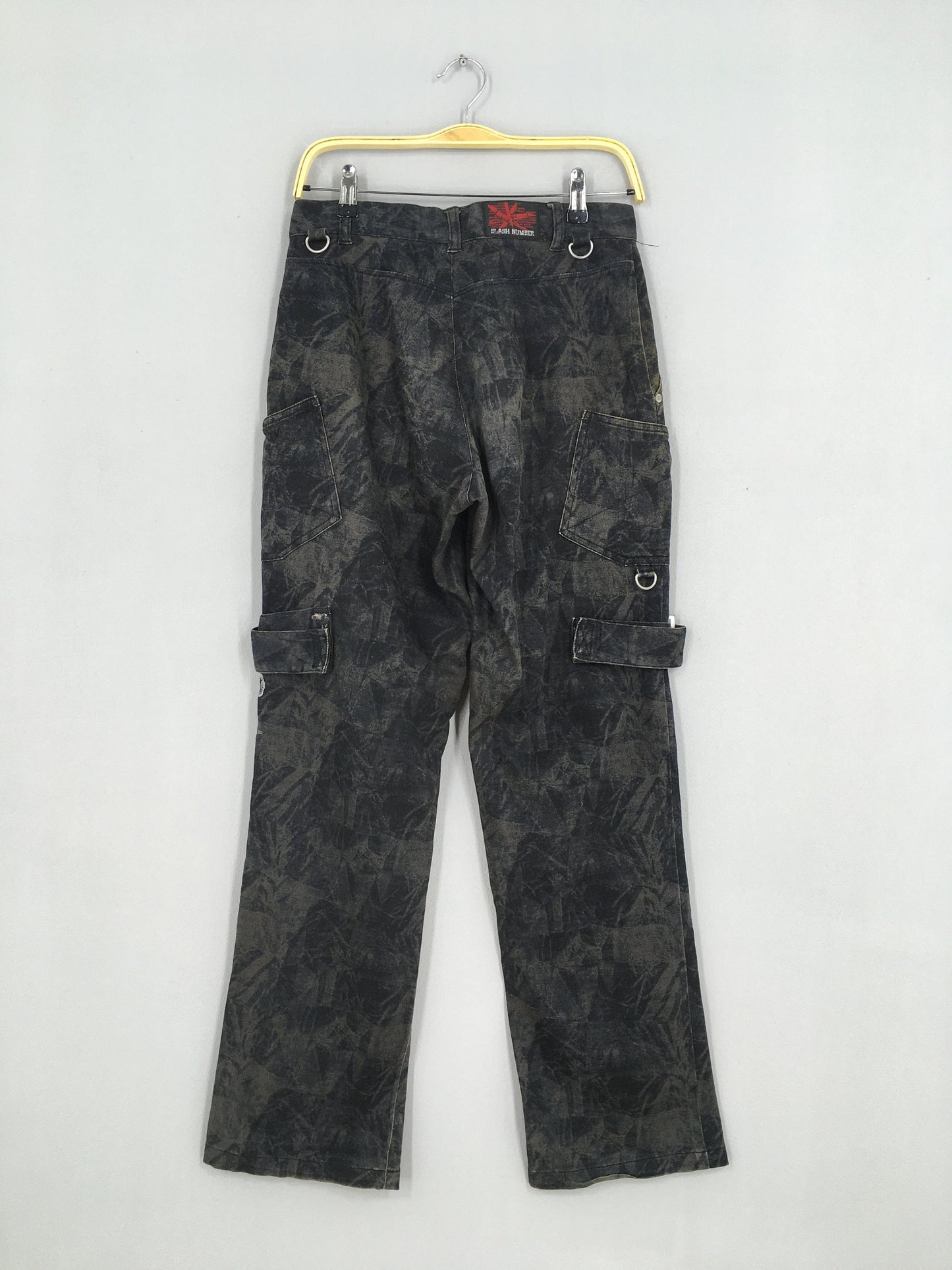 Slash Number Bondage Punk Pants Size 30x30