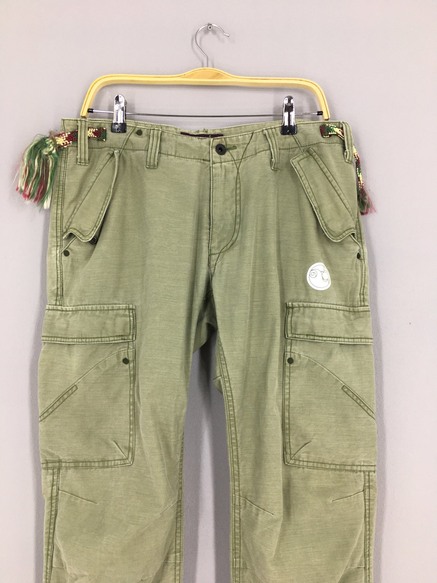 Kellen Slim Fit Cargo Pants Green Size 34x31