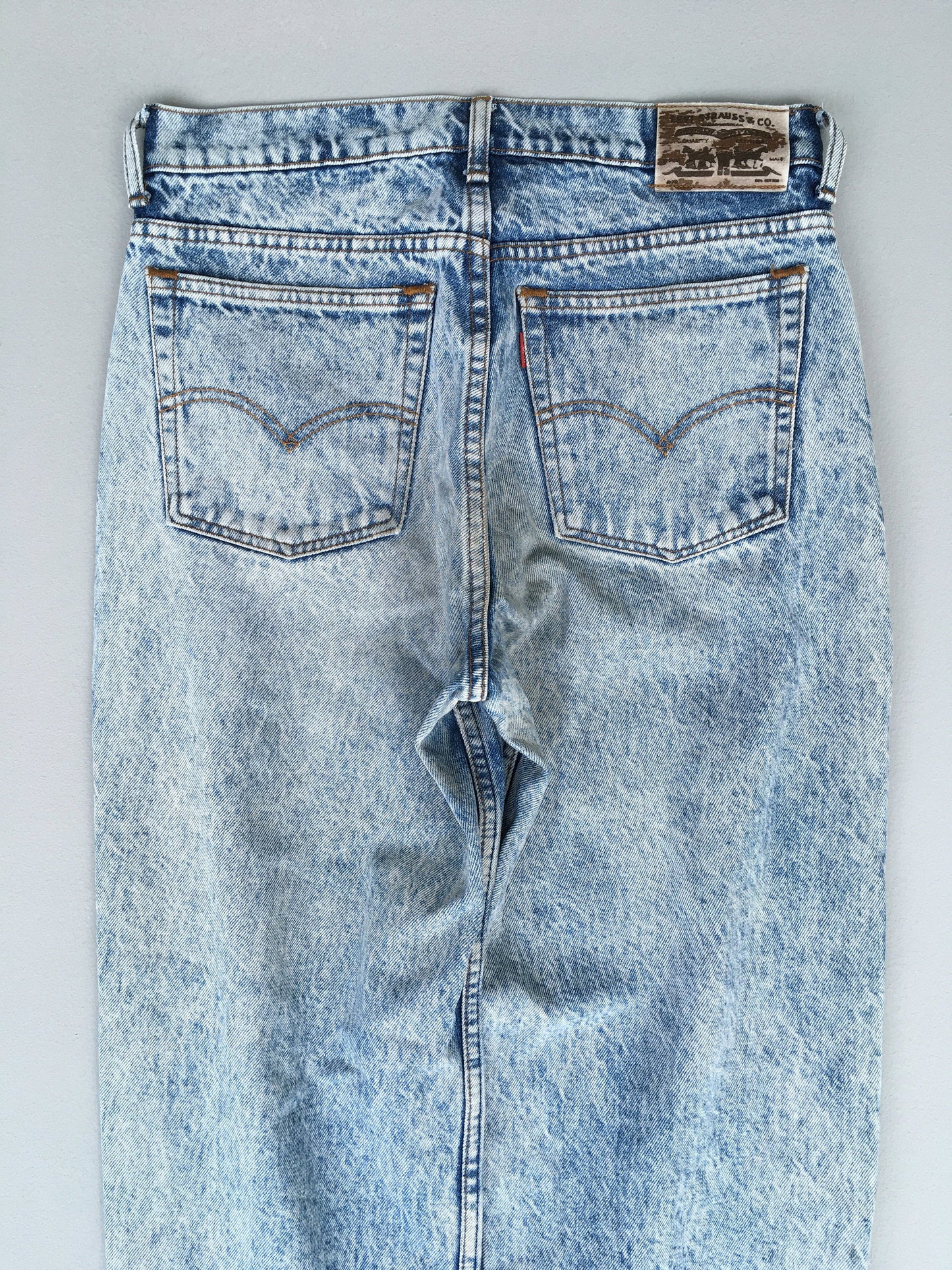 Size 29x28 Levi's Acid Wash Jeans High Waisted