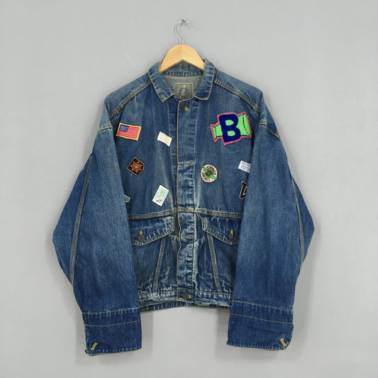 Hot Crew Worker Denim Jacket Large