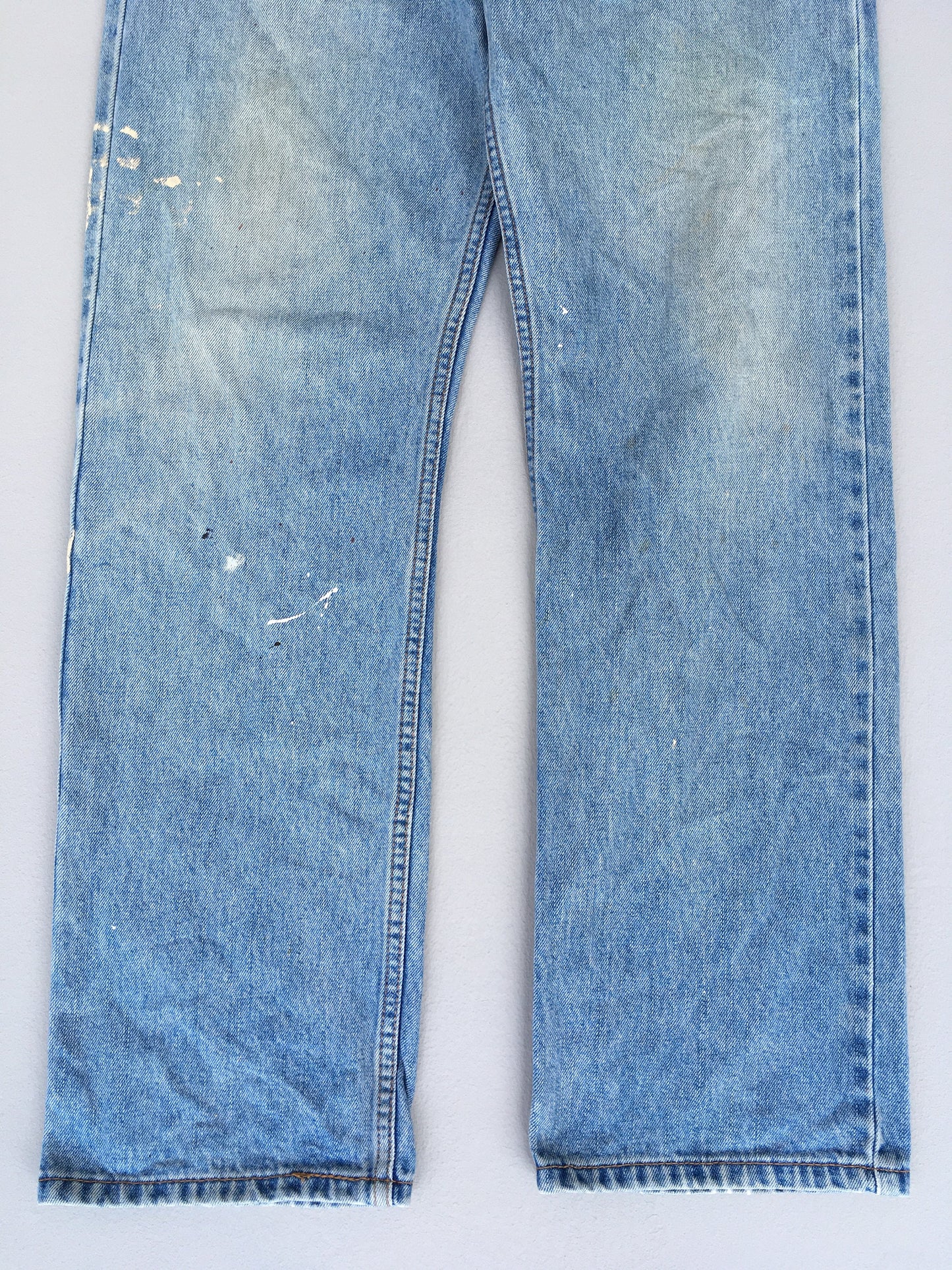 Size 32x31.5 Levis 505 Regular Fit Jeans Light Blue