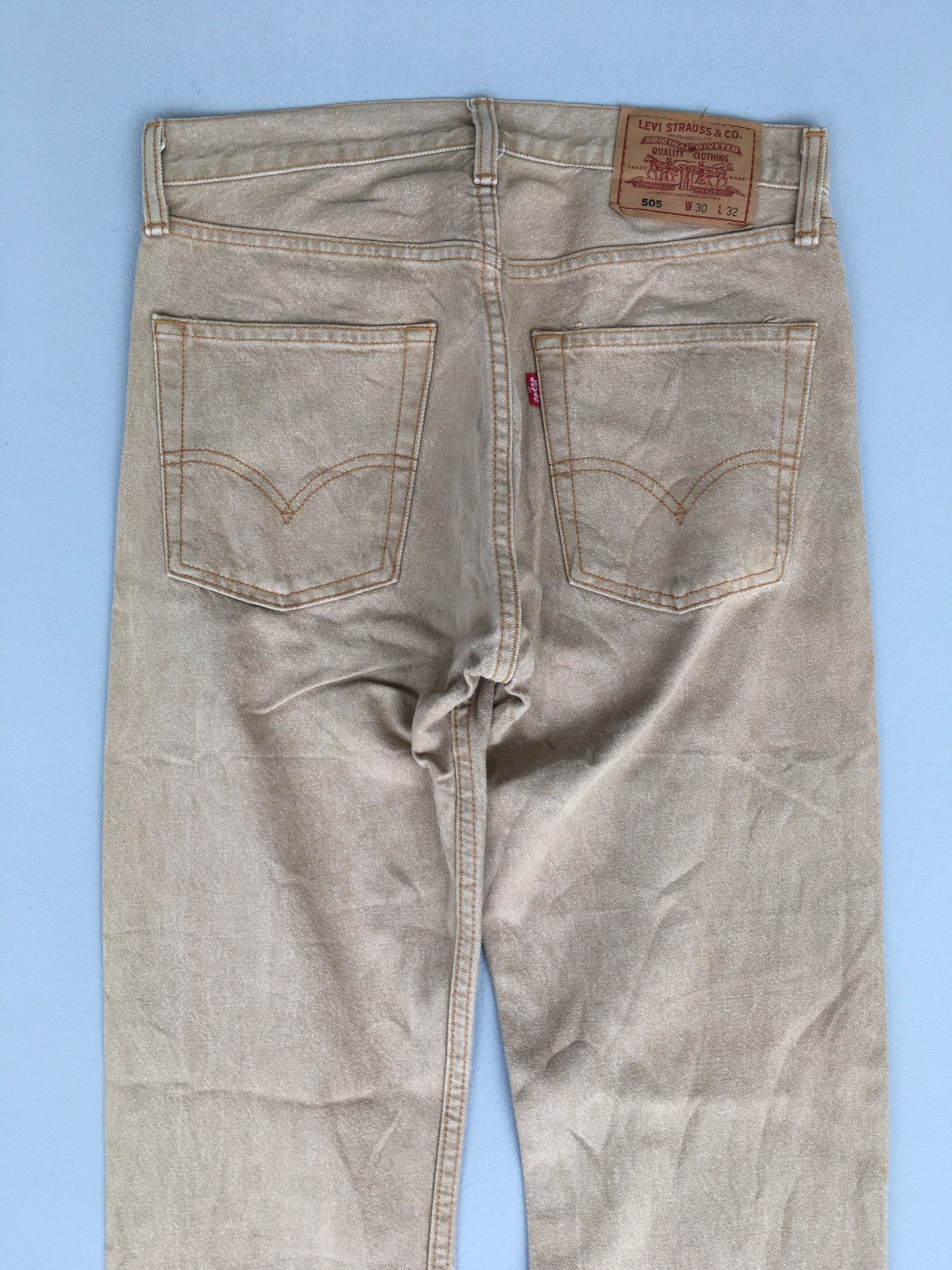 Size 30x30 Levi's 505 Regular Fit Light Washed Jeans