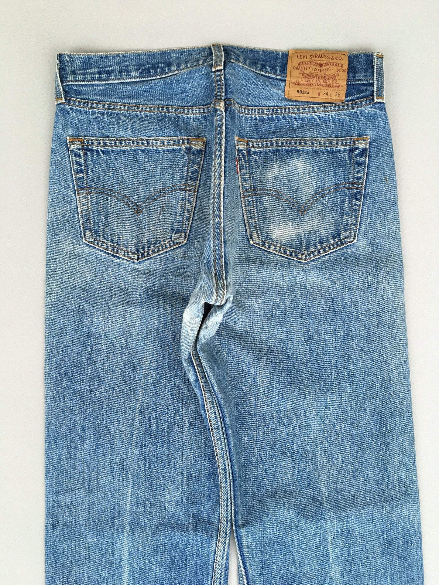 Size 31x32.5 Levis 501XX Stone Washed Jeans