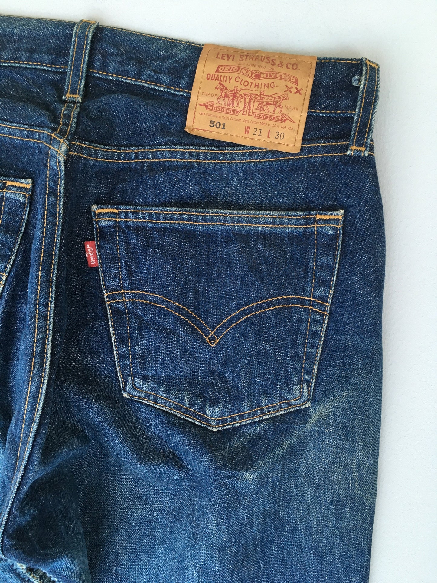 Levi's 501 Indigo Blue Jeans Size 30x30