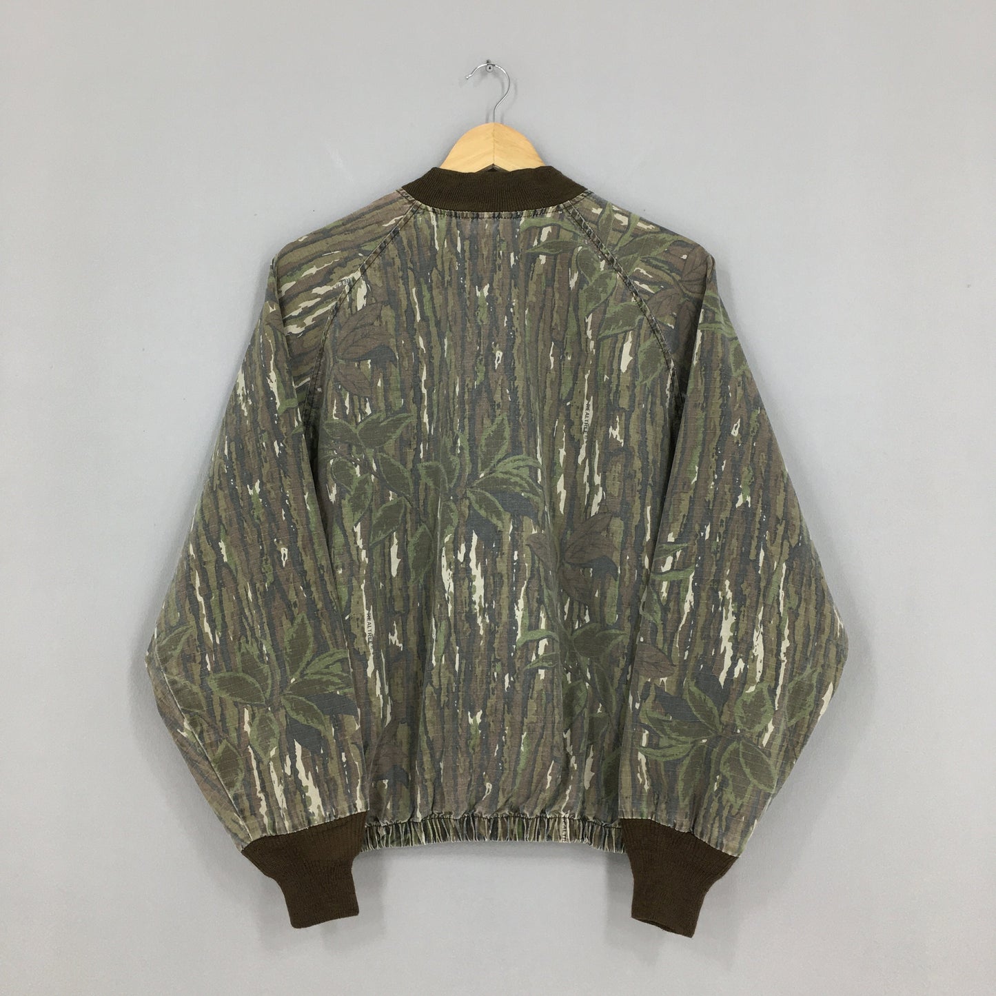 Camouflage Tree Button Jacket Medium