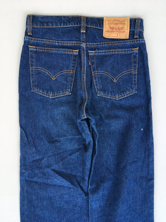 Size 28x28 Levis 610 Indigo Blue Jeans