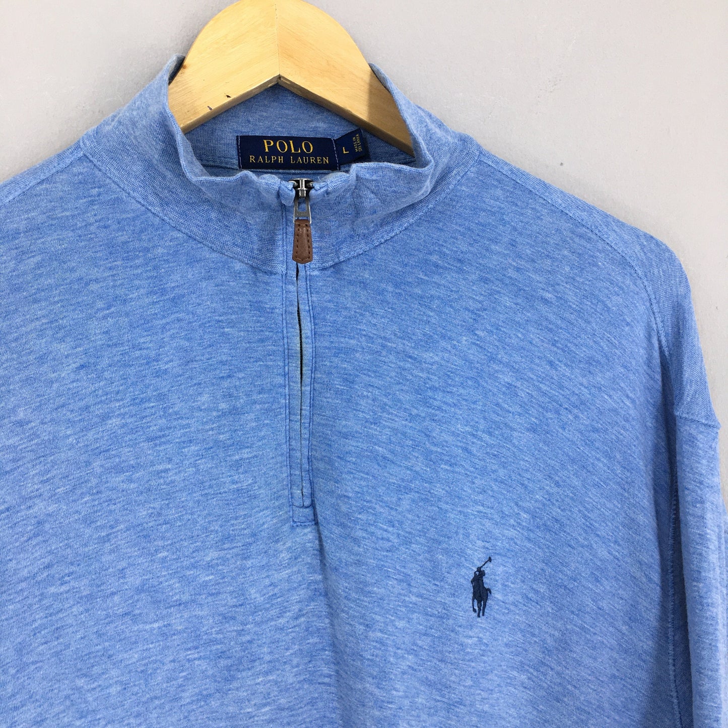 Polo Ralph Lauren Pony Blue Sweater Large