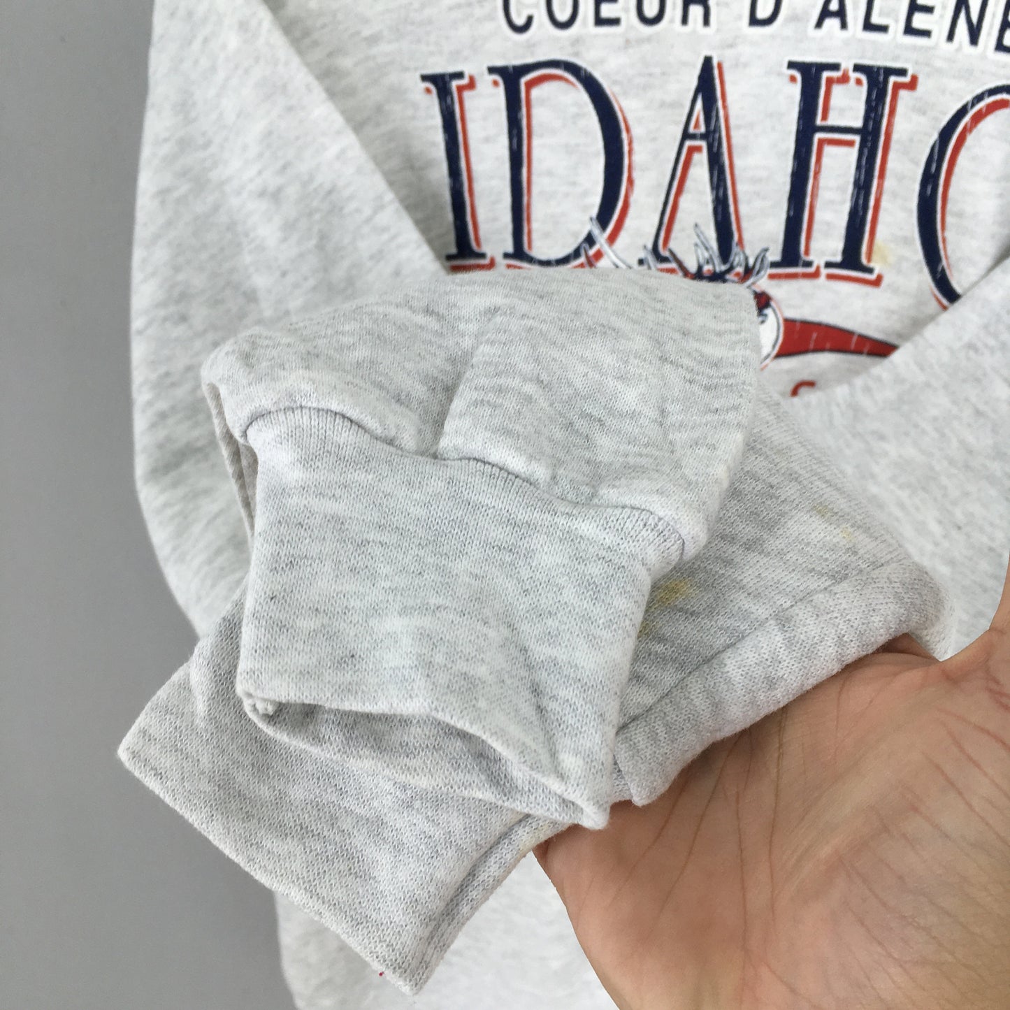 Idaho The Gem State Gray Sweatshirt Medium