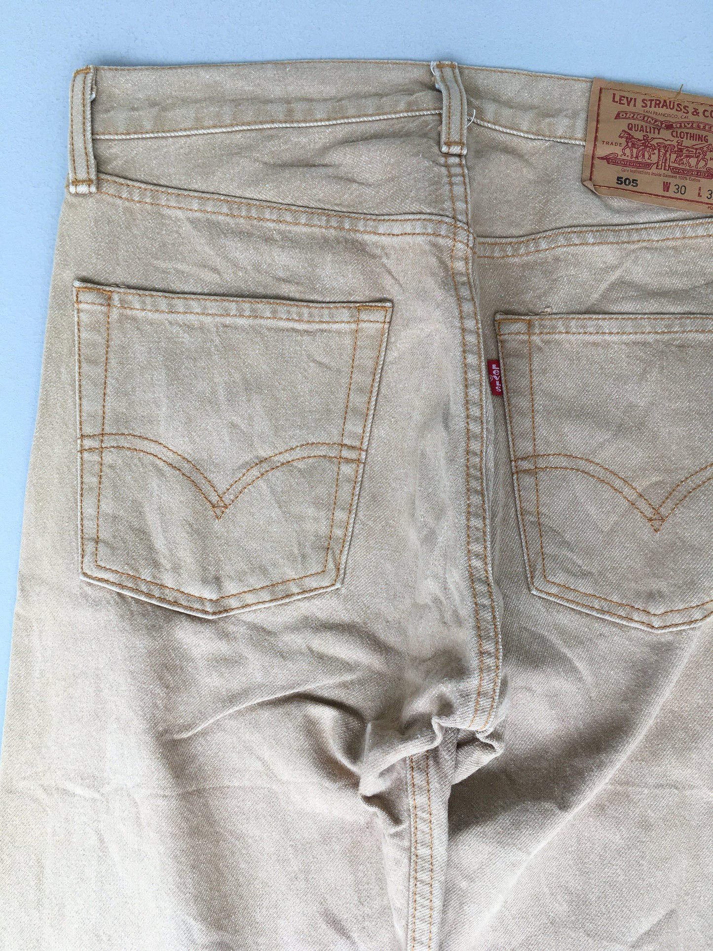 Size 30x30 Levi's 505 Regular Fit Light Washed Jeans