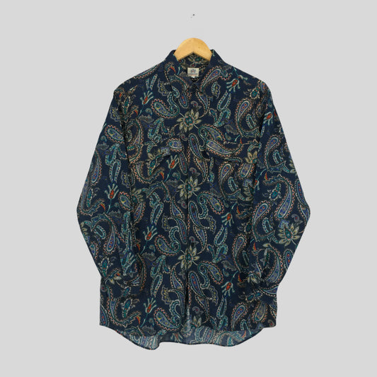 Paisley Floral Oxford Shirt Large