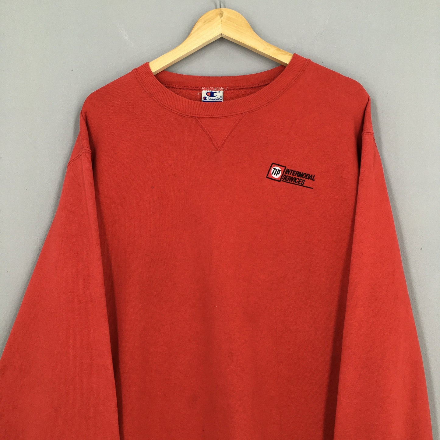 Champion Red Sweatshirt Large