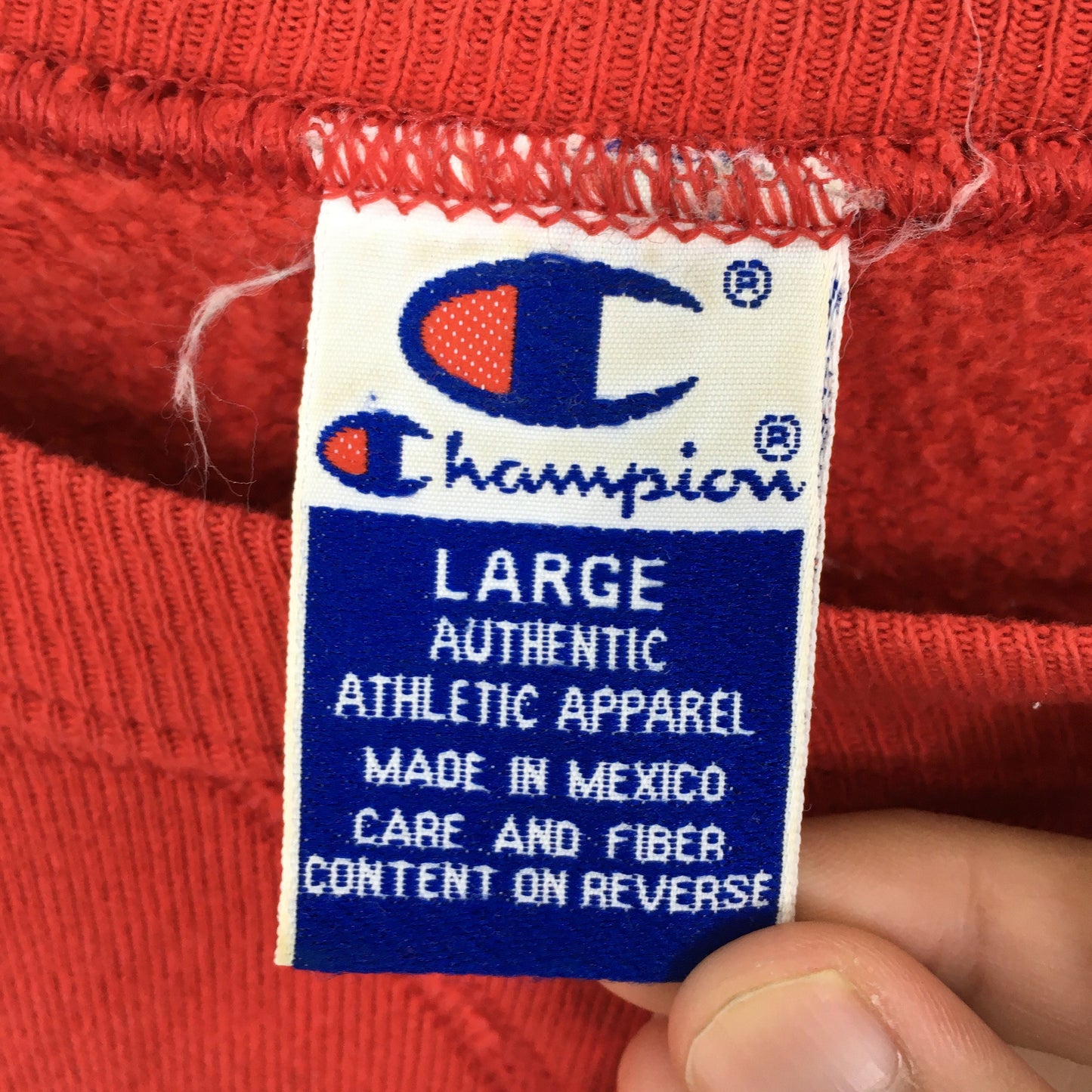 Champion Red Sweatshirt Large