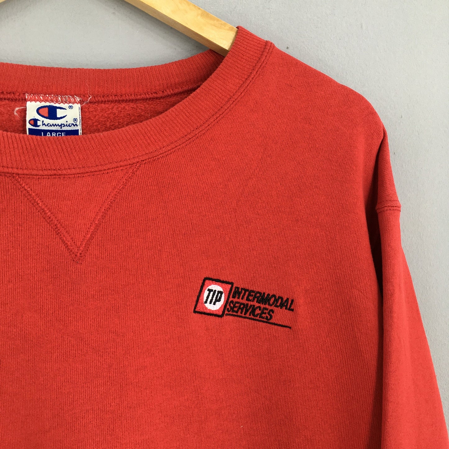 Champion Red Sweatshirt Large