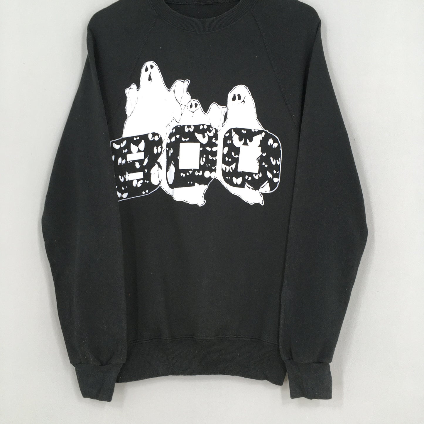 Boo Ghost Black Sweatshirt Medium