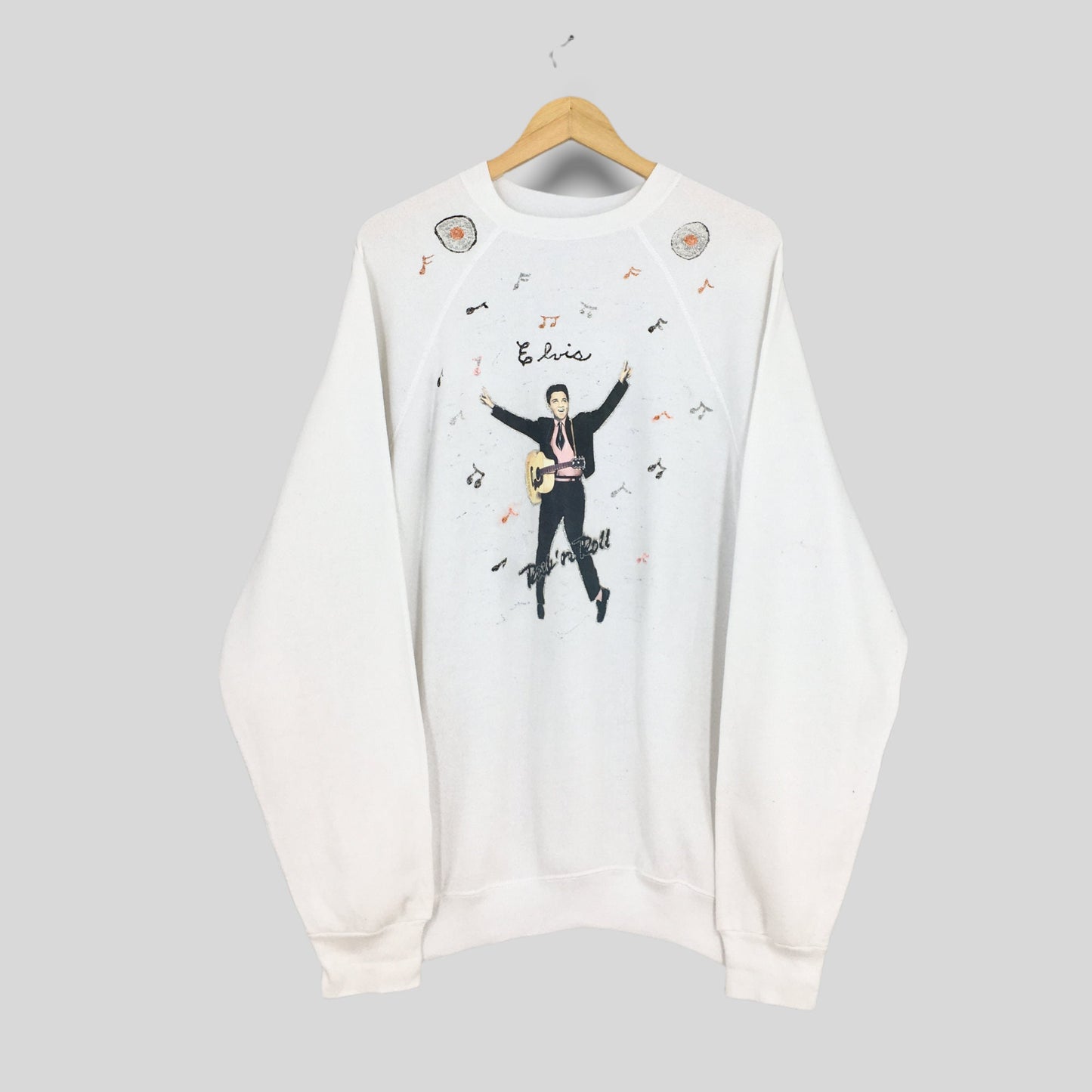 Elvis Presley White Sweatshirt XLarge