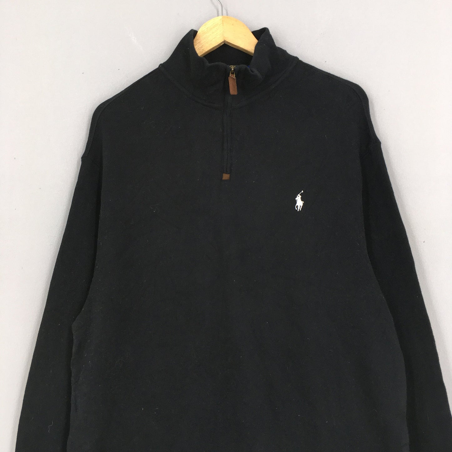 Polo Ralph Lauren Pony Black Sweater Large