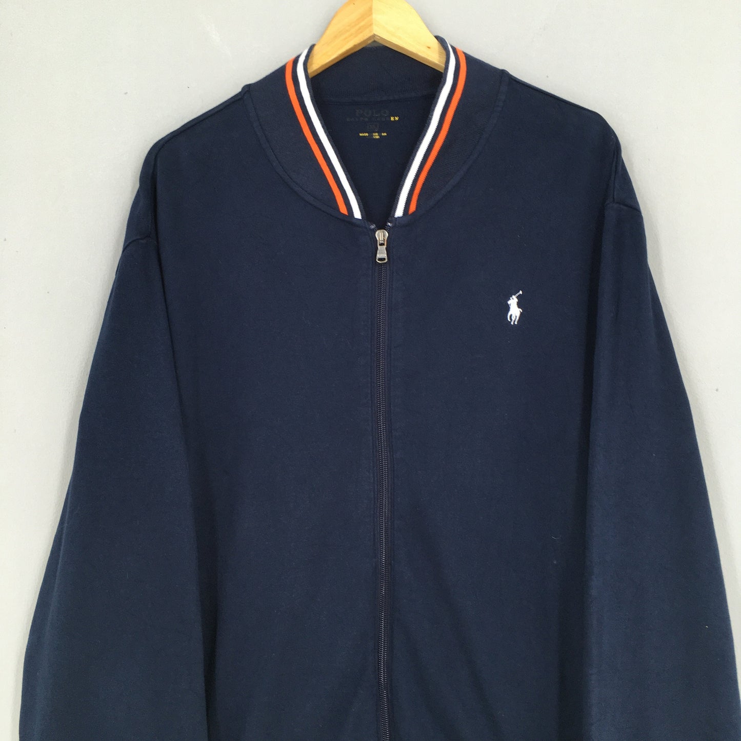 Polo Ralph Lauren Pony Blue Zip Up Sweater XLarge