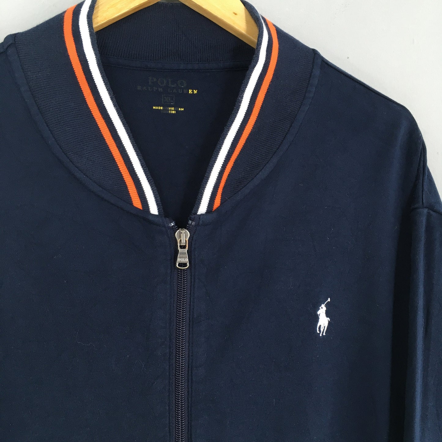 Polo Ralph Lauren Pony Blue Zip Up Sweater XLarge