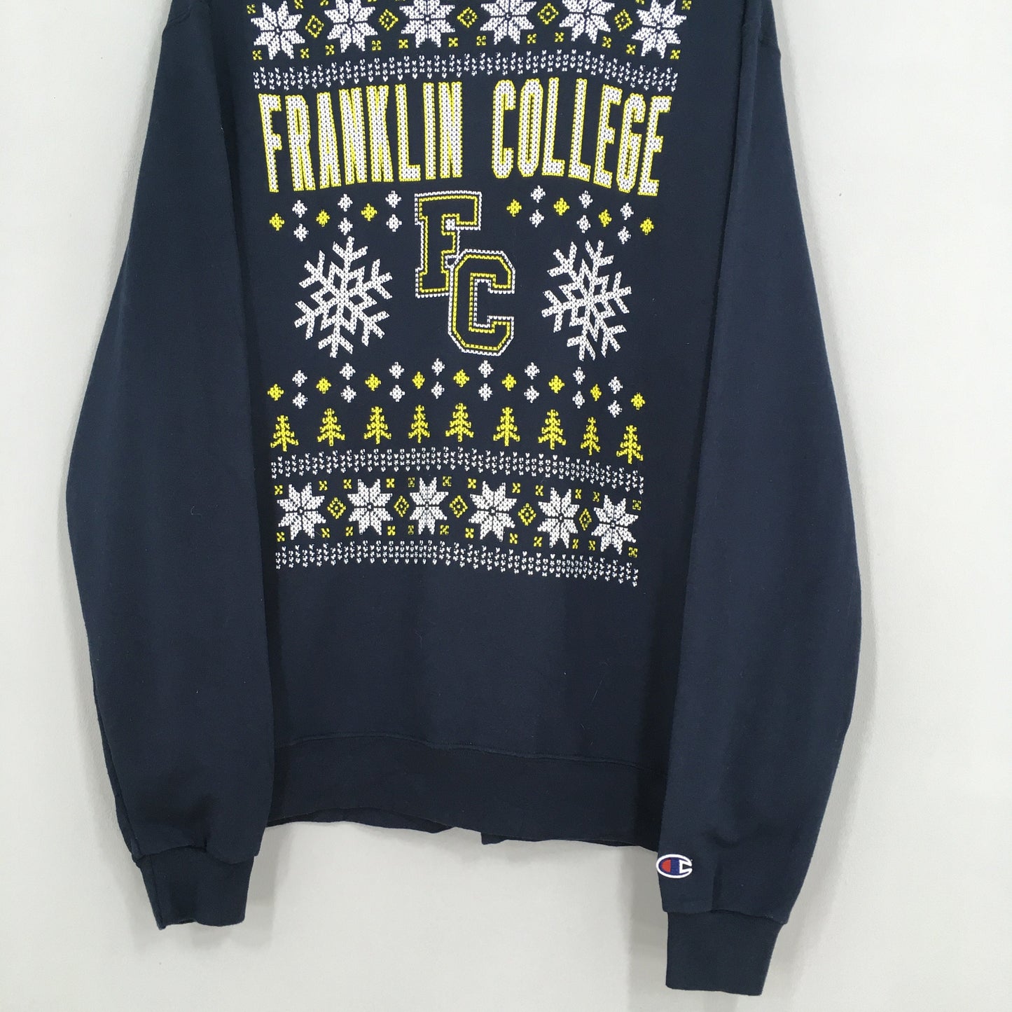 Champion Franklin College Blue Jumper XLarge